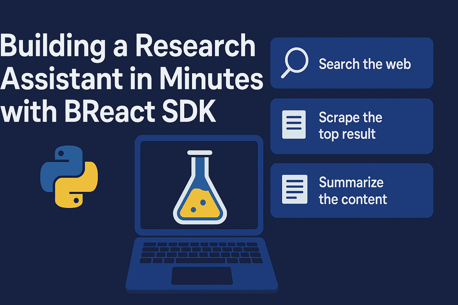 Cover Image for Building a Research Assistant in Minutes with BReact SDK